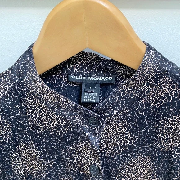 💯 Silk Club Monaco Belted Long Sleeve Midi Dress - Picture 3 of 9